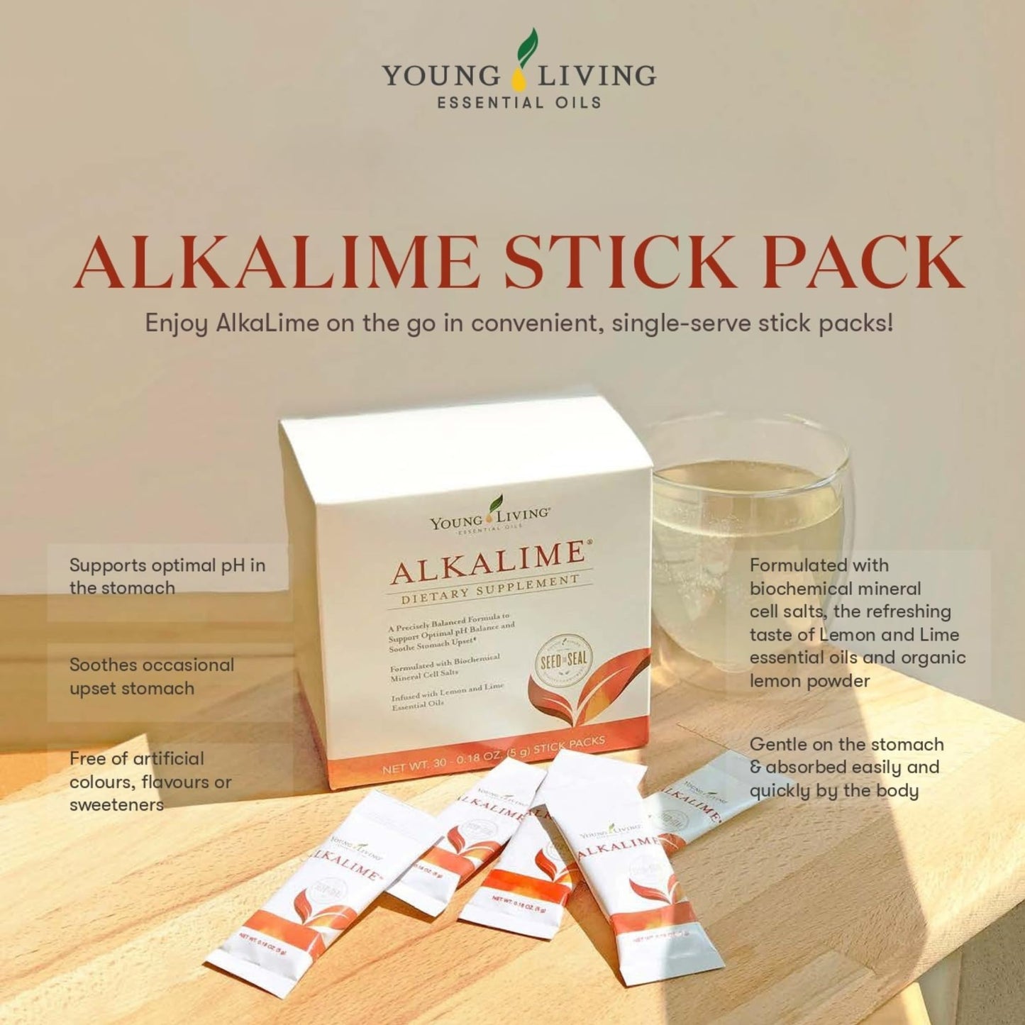 Young Living Alkalime Stick Packs
