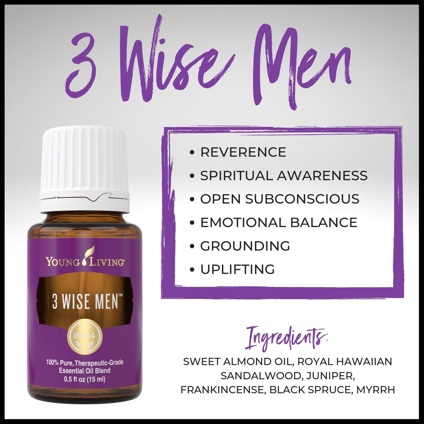 Young Living 3 Wise Men Essential Oil Blend - 15ml