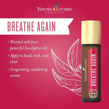 Young Living Breathe Again Essential Oil Blend - 10ml Roll-On
