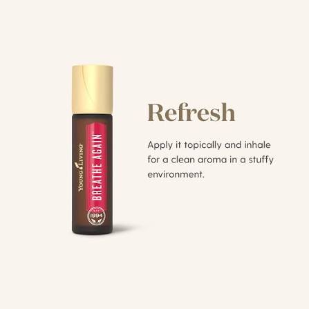 Young Living Breathe Again Essential Oil Blend - 10ml Roll-On